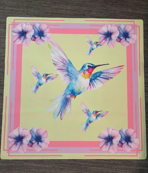 Hummingbird Spring Mahjong Mat