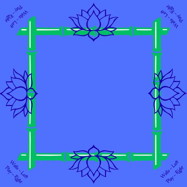 Blooming Lotus Mahjong Mat: Mahj Game Tabletop