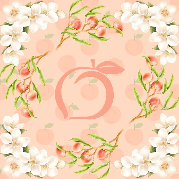 Georgia Peach Mahjong Mat: Mahj Game Tabletop
