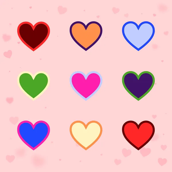 Hearts Outlined Mahjong Mat