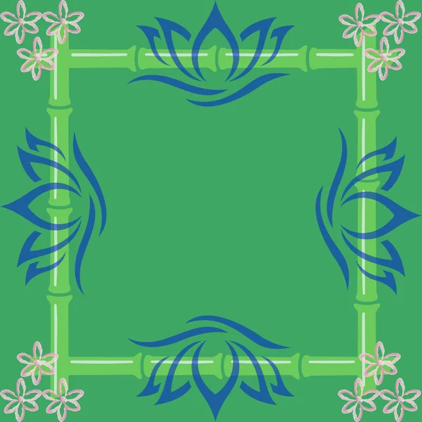 Bamboo Lotus Neoprene Mahjong Mat