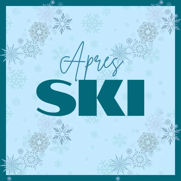 Apres Skiing in Teal Mahjong Mat: Mahj Game Tabletop