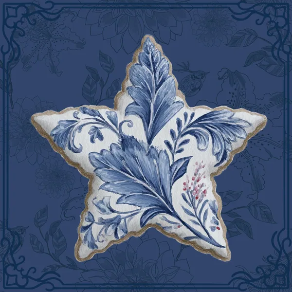 Chinoiserie Star Mahjong Mat