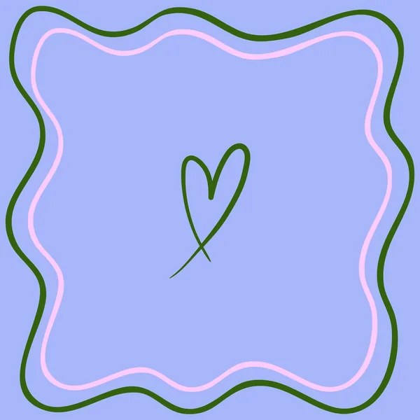 Periwinkle Open Heart Mahjong Mat