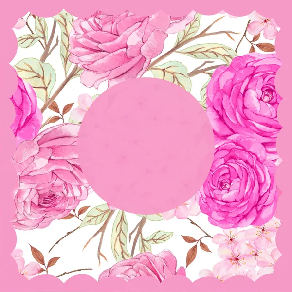 Dusty Rose Peonies Mahjong Mat
