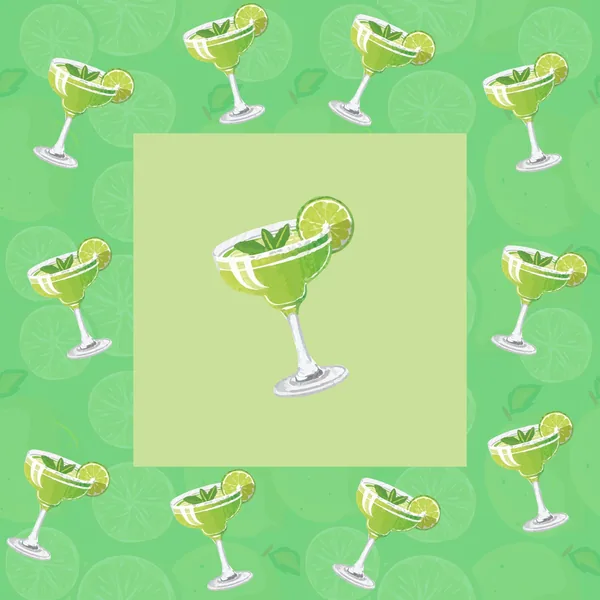 Margarita Time Mahjong Mat
