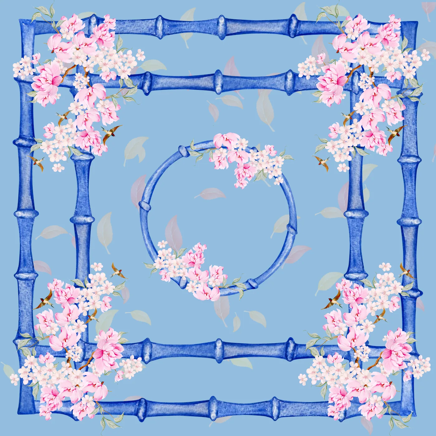 Blue Bamboo Neoprene Mat