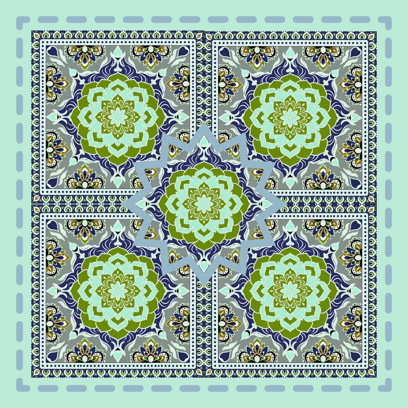 Coastal Mosaic Neoprene Mat