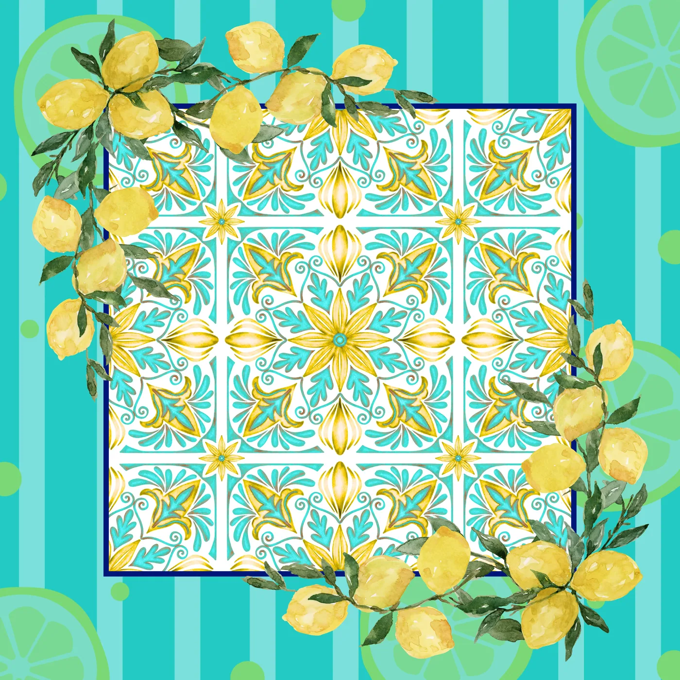 Sunny Lemons Neoprene Mat