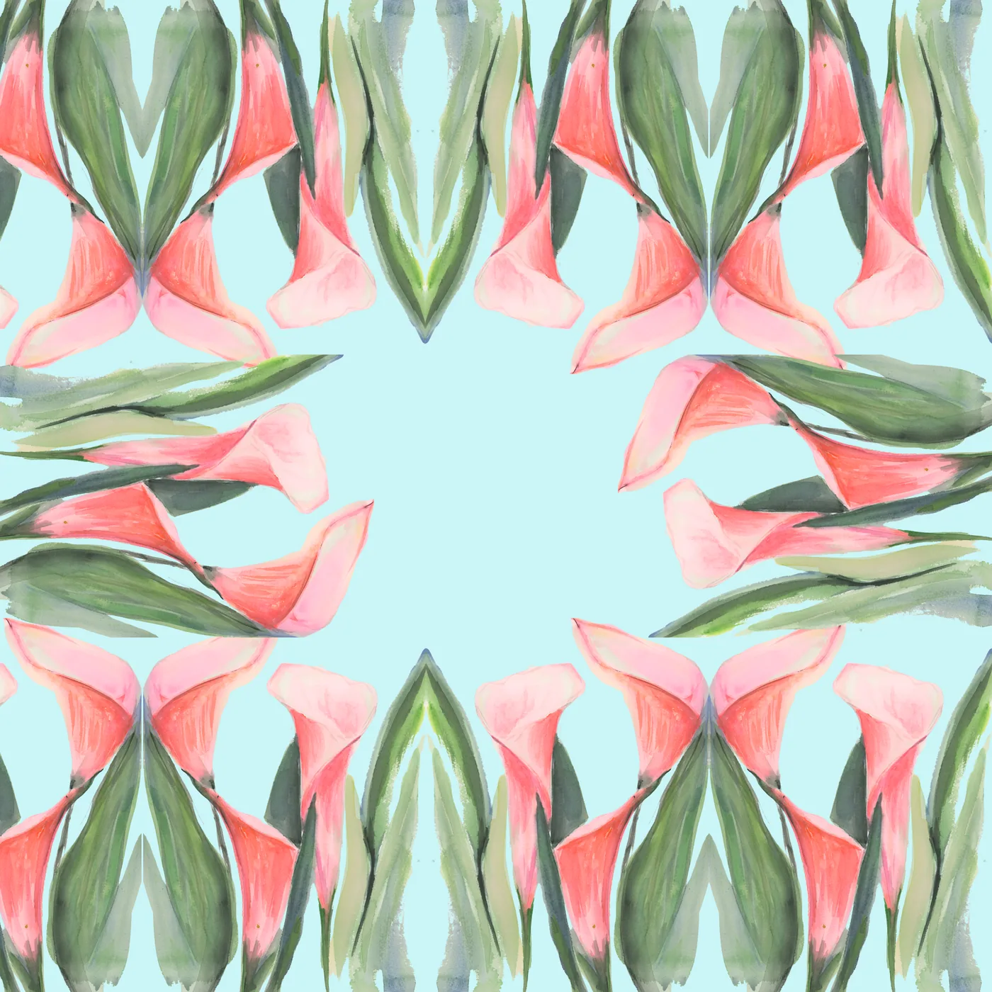 Garden Lilies Artist Collab Leatherette Mat