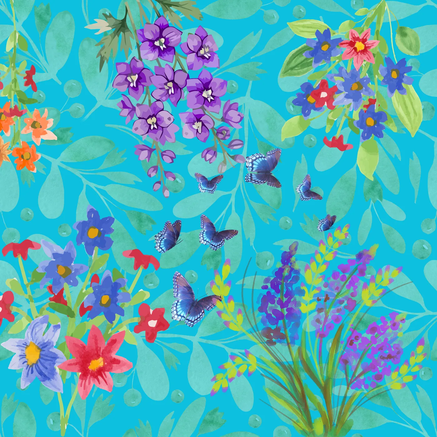Wildflower Garden Neoprene Mat