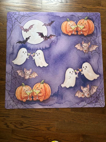Halloween Happy Hour Neoprene Mat