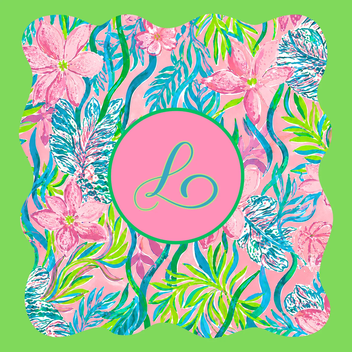 Tropical Travels Personalized Neoprene Mat