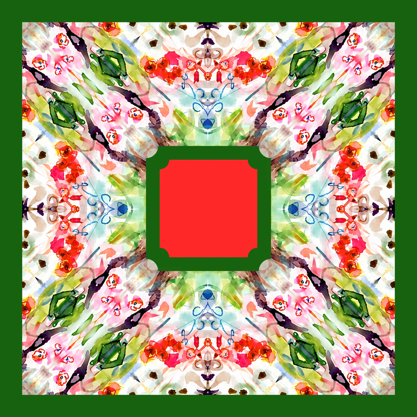 Merry & Bright, Holiday Prism Artist Collab Neoprene Mahjong Mat