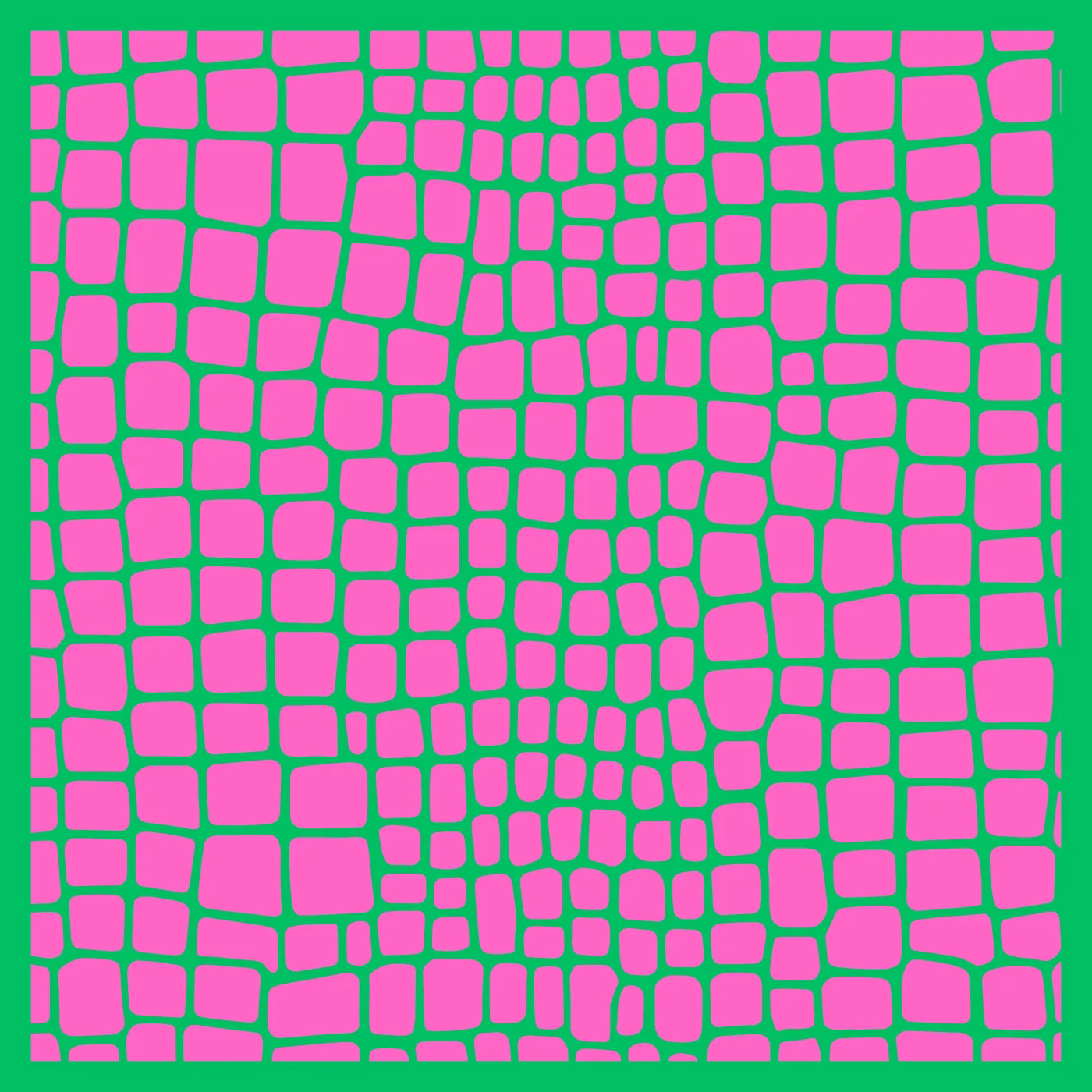 Pink and Green Gator Skin Leatherette