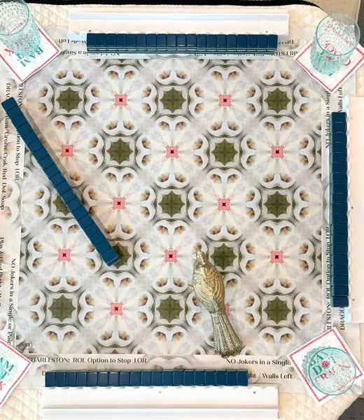Leatherette White Pattern no. 10 with Directions
