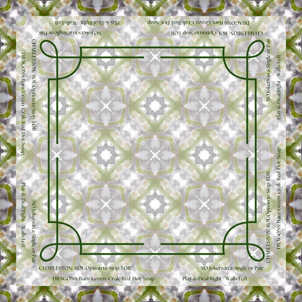 Diamond Pattern with Directions Artist Collab Leatherette