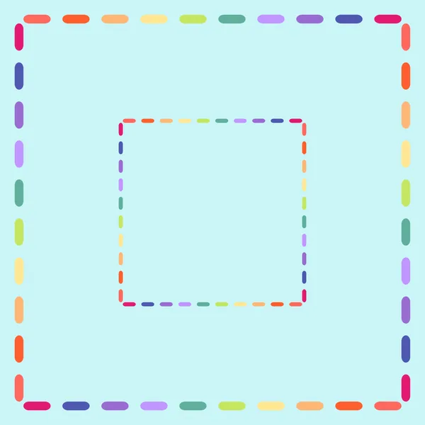 Rainbow Border Neoprene Mahjong Mat