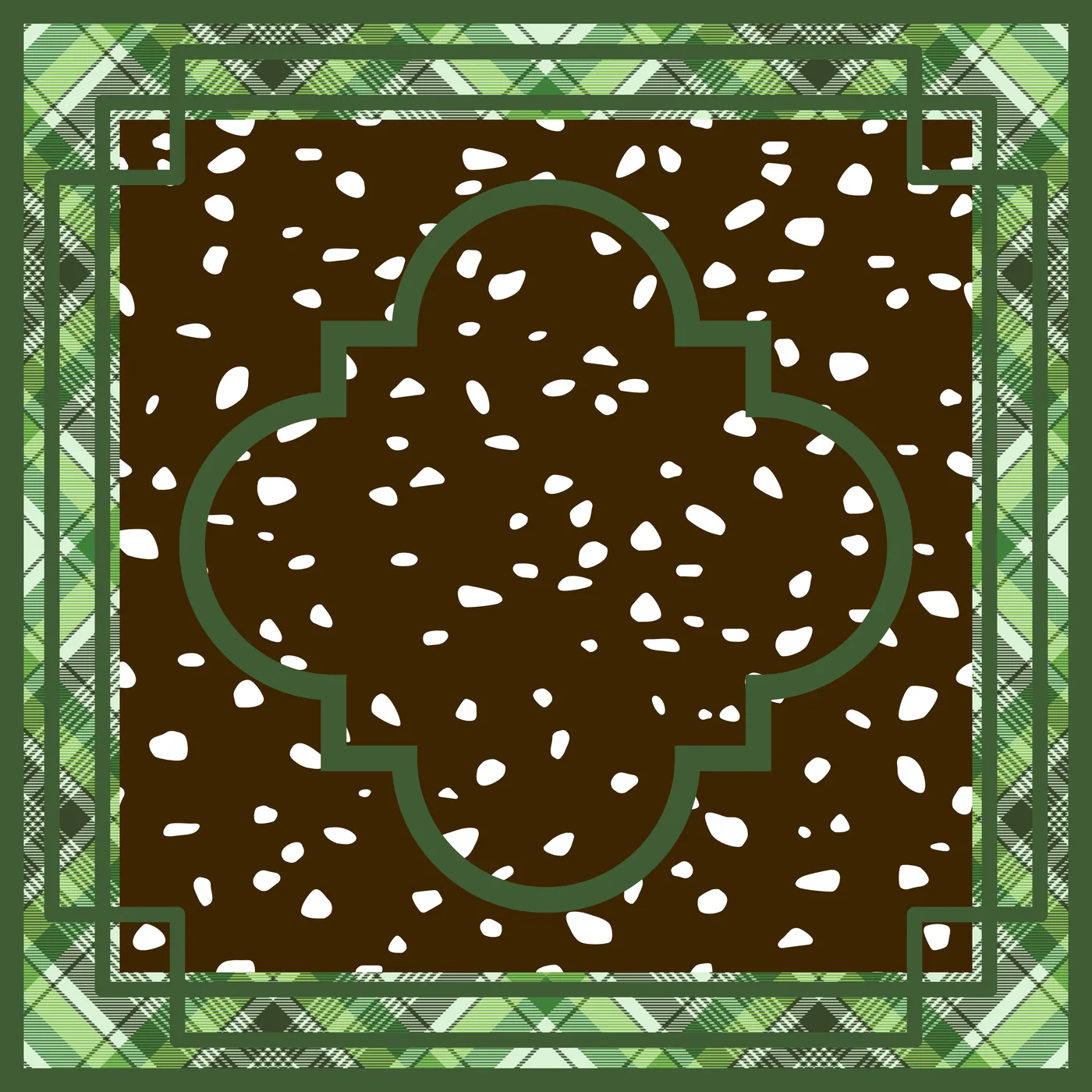 Highland Clover Neoprene Mahjong Mat