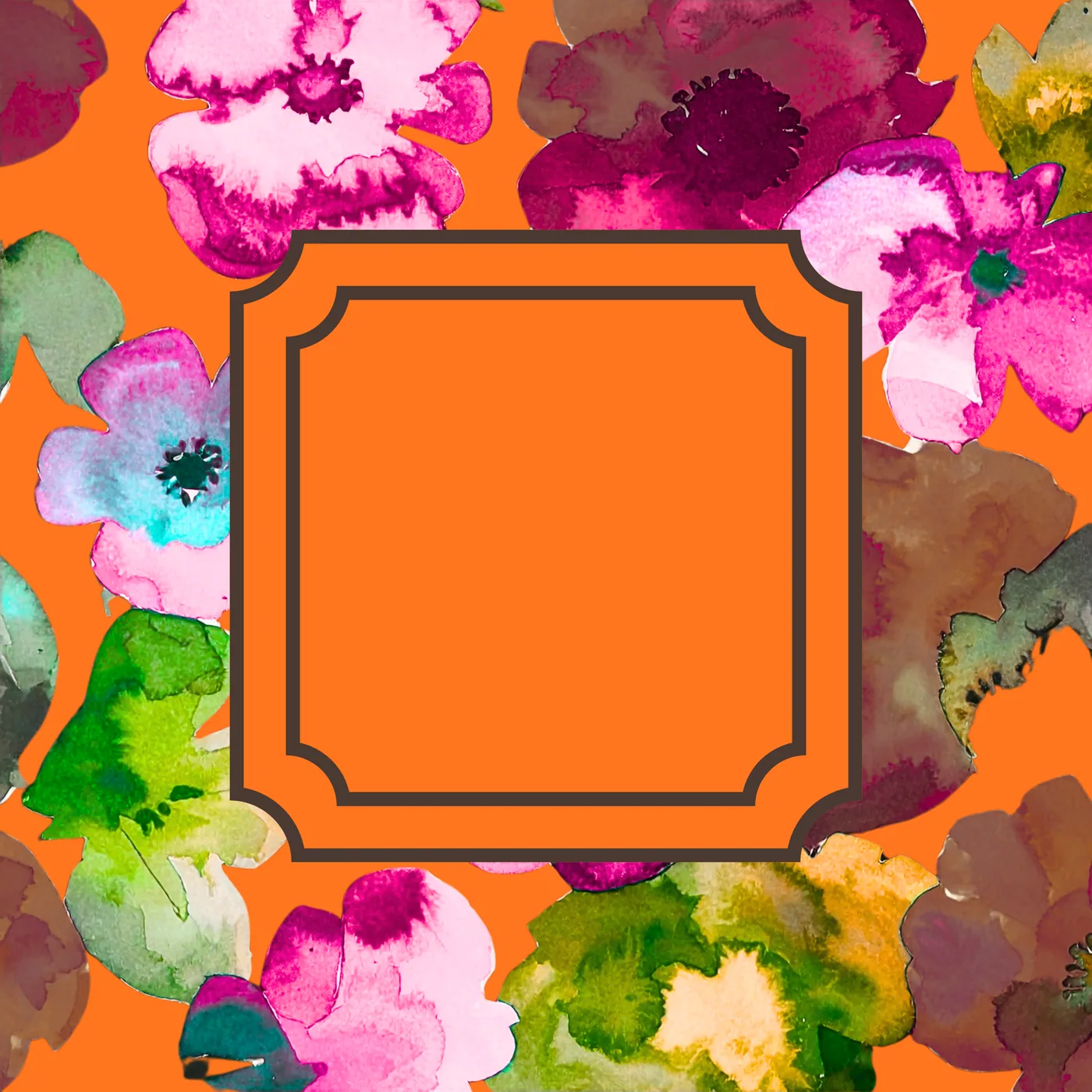 Fall Pop Garden Neoprene Mat