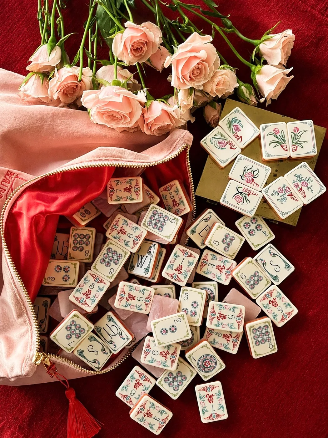 Pink Opal Tile Set