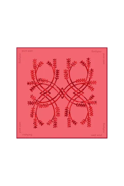 Mahjong Tile Mat - Red