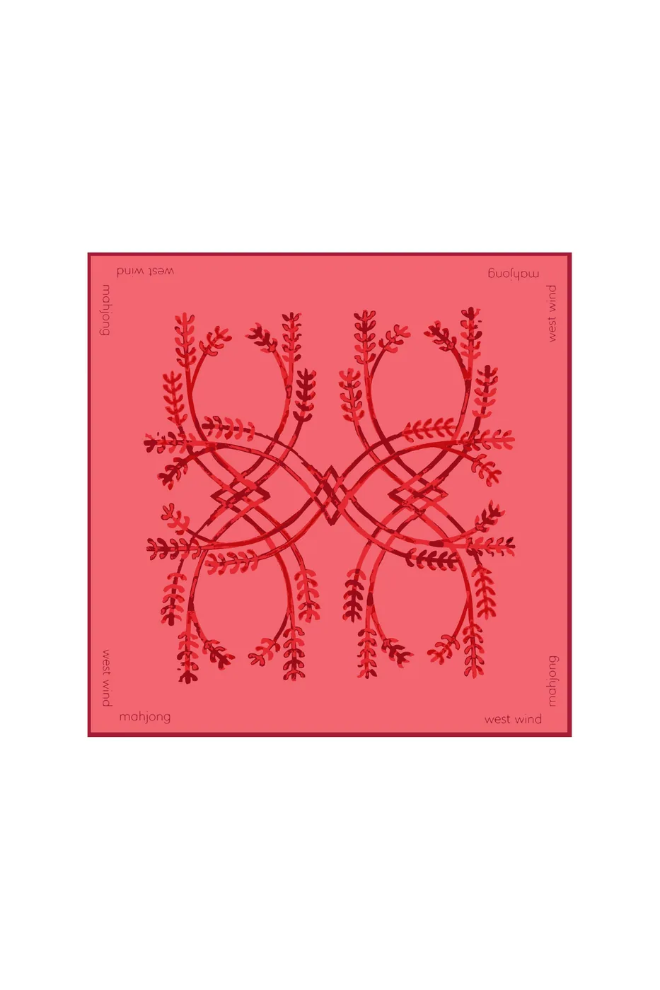Mahjong Tile Mat - Red