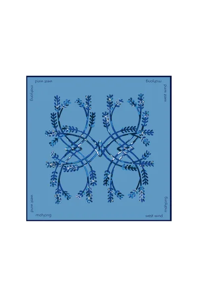 Mahjong Tile Mat - Sky Blue