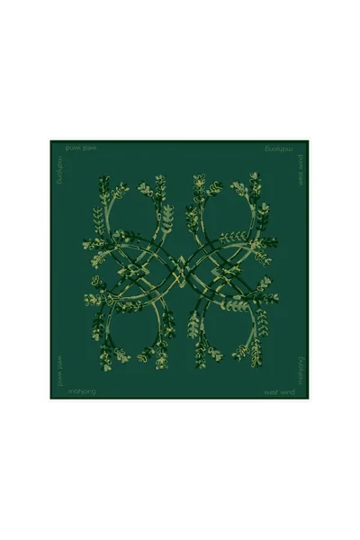 Mahjong Tile Mat - Green