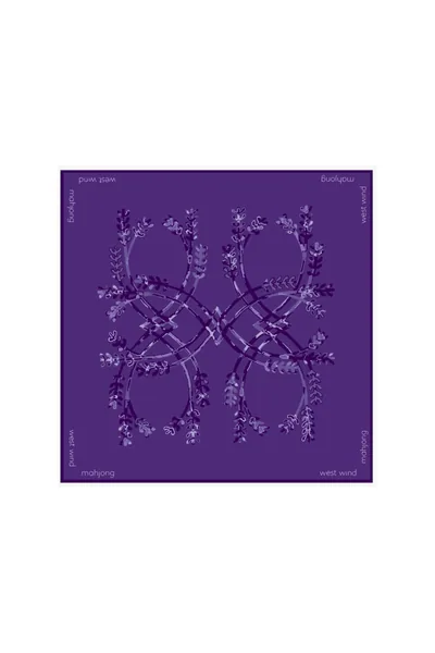 Mahjong Tile Mat - Purple