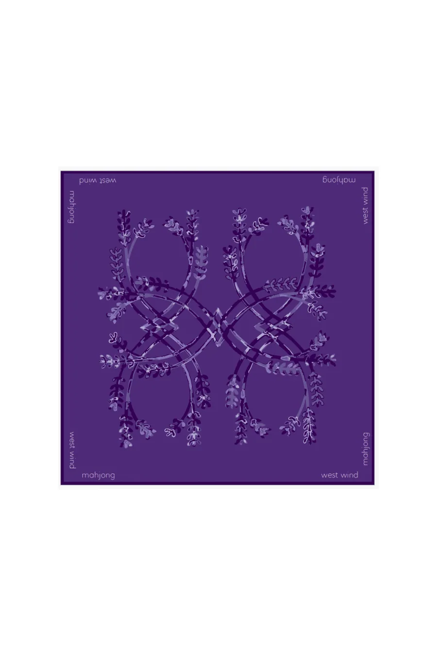 Mahjong Tile Mat - Purple