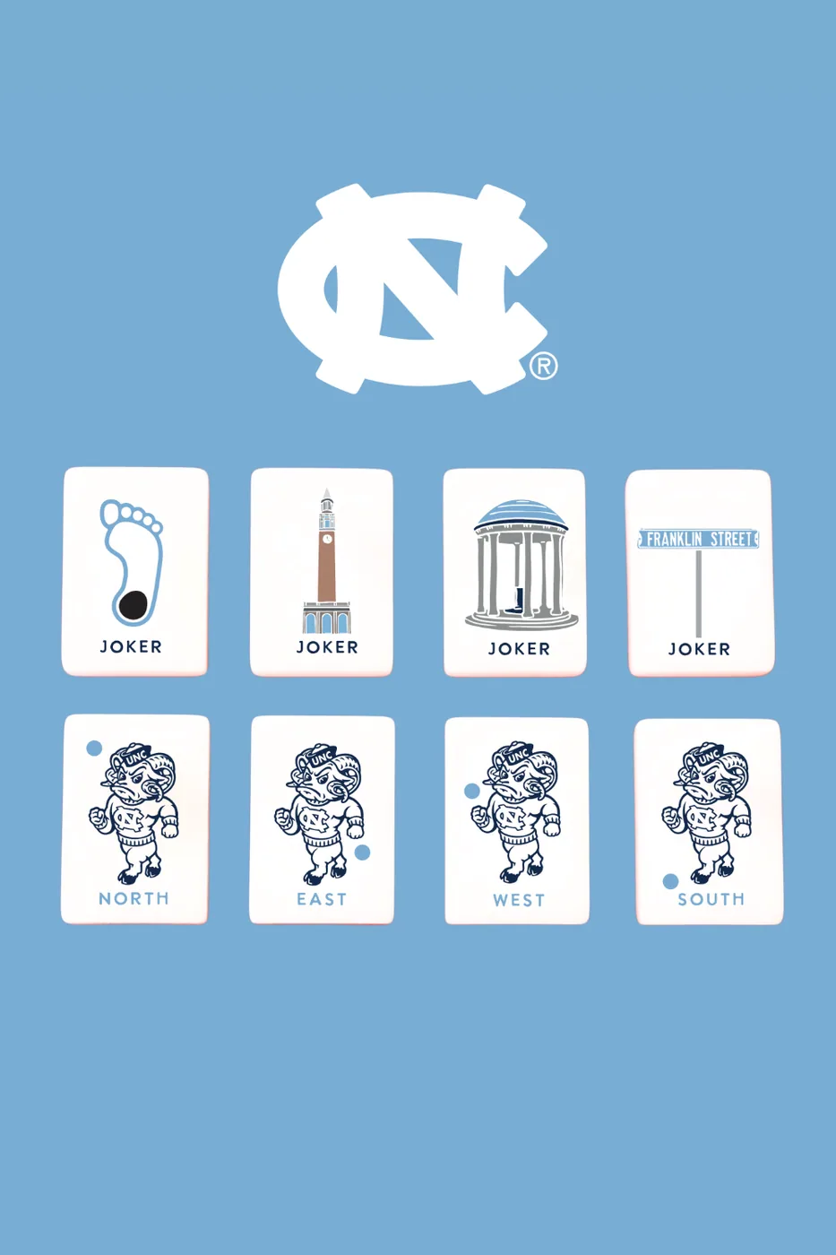 University of North Carolina® Mahjong Tiles