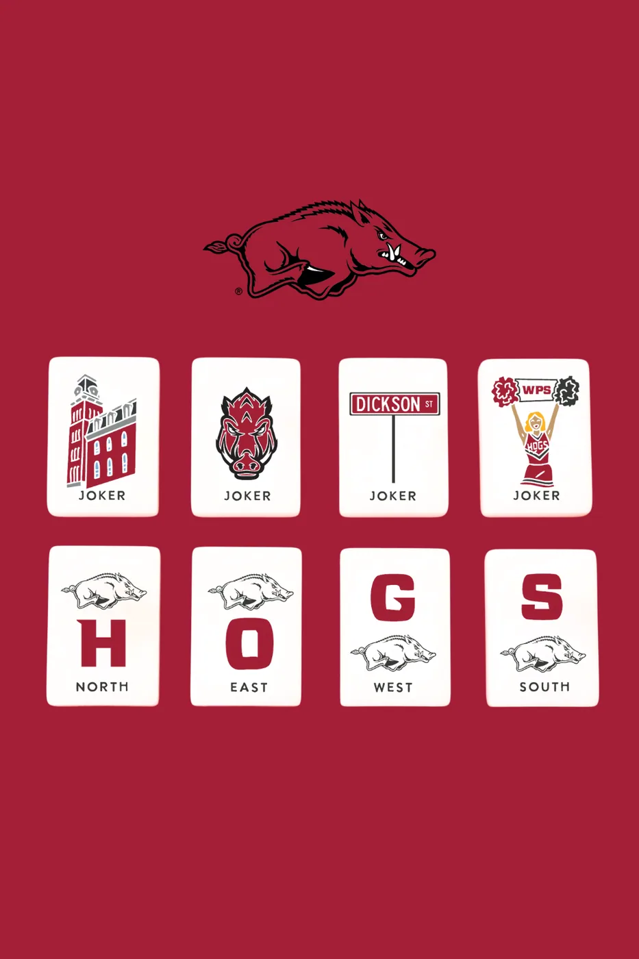 University of Arkansas® Mahjong Tiles