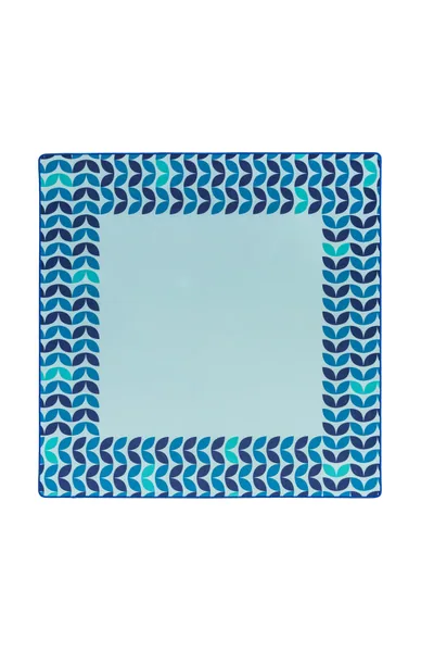 MCM Neoprene Mahjong Mat - Geo Bloom Blue