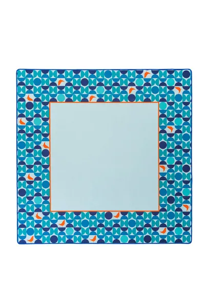 MCM Neoprene Mahjong Mat - Mod Geo Blue/Orange