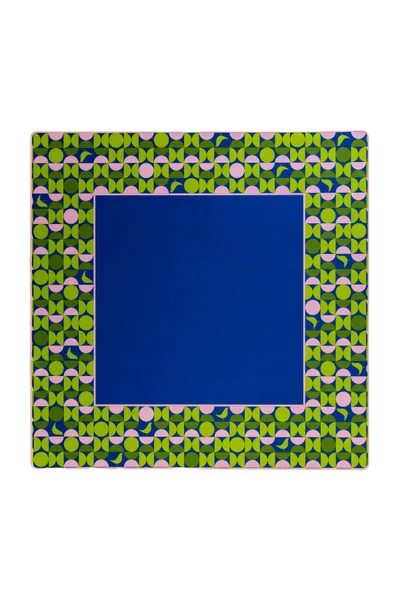 MCM Neoprene Mahjong Mat - Mod Geo Blue/Pink