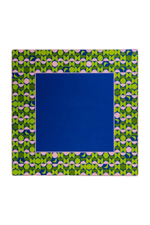 MCM Neoprene Mahjong Mat - Mod Geo Blue/Pink