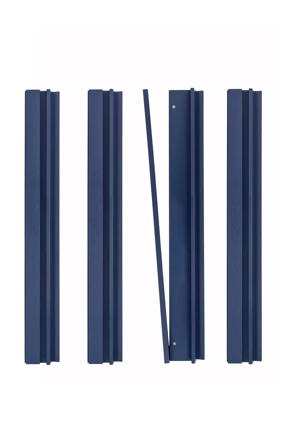 Wooden Mahjong Rack & Pusher Set - Deep Periwinkle