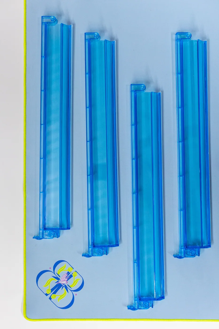 Mahjong Rack & Pusher Set - Blue