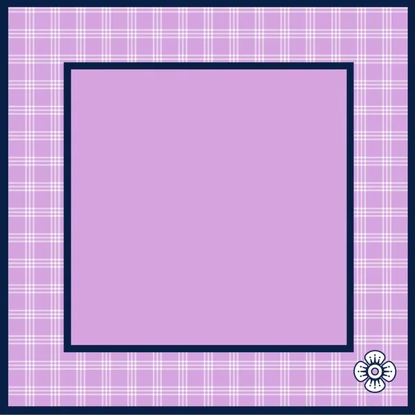 Lavender and Navy Plaid Mahjong Mat