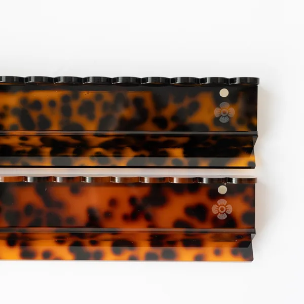 Tortoiseshell Acrylic Mahjong Racks - Tortoiseshell Amber (translucent)