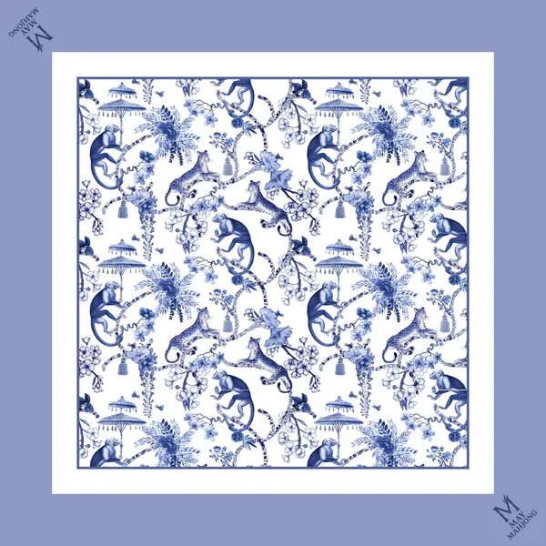 Chinoiserie Mahjong Mat