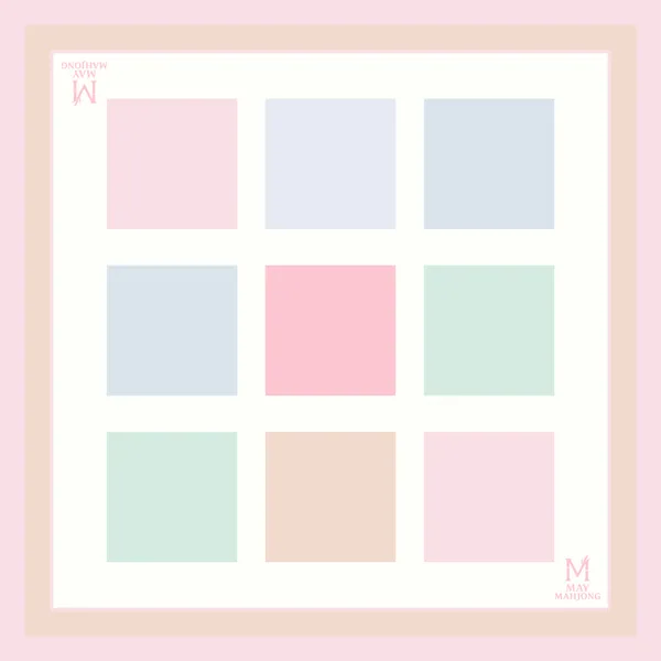 Color Block Mahjong Mat