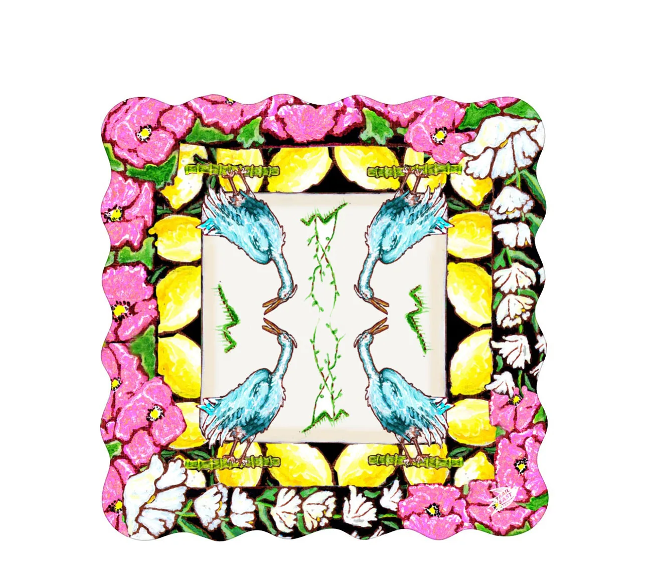 Bird Bam I The Heron Mahjong Mat
