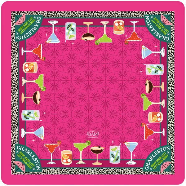 The Cocktail Hour Premium Mahjong Mat