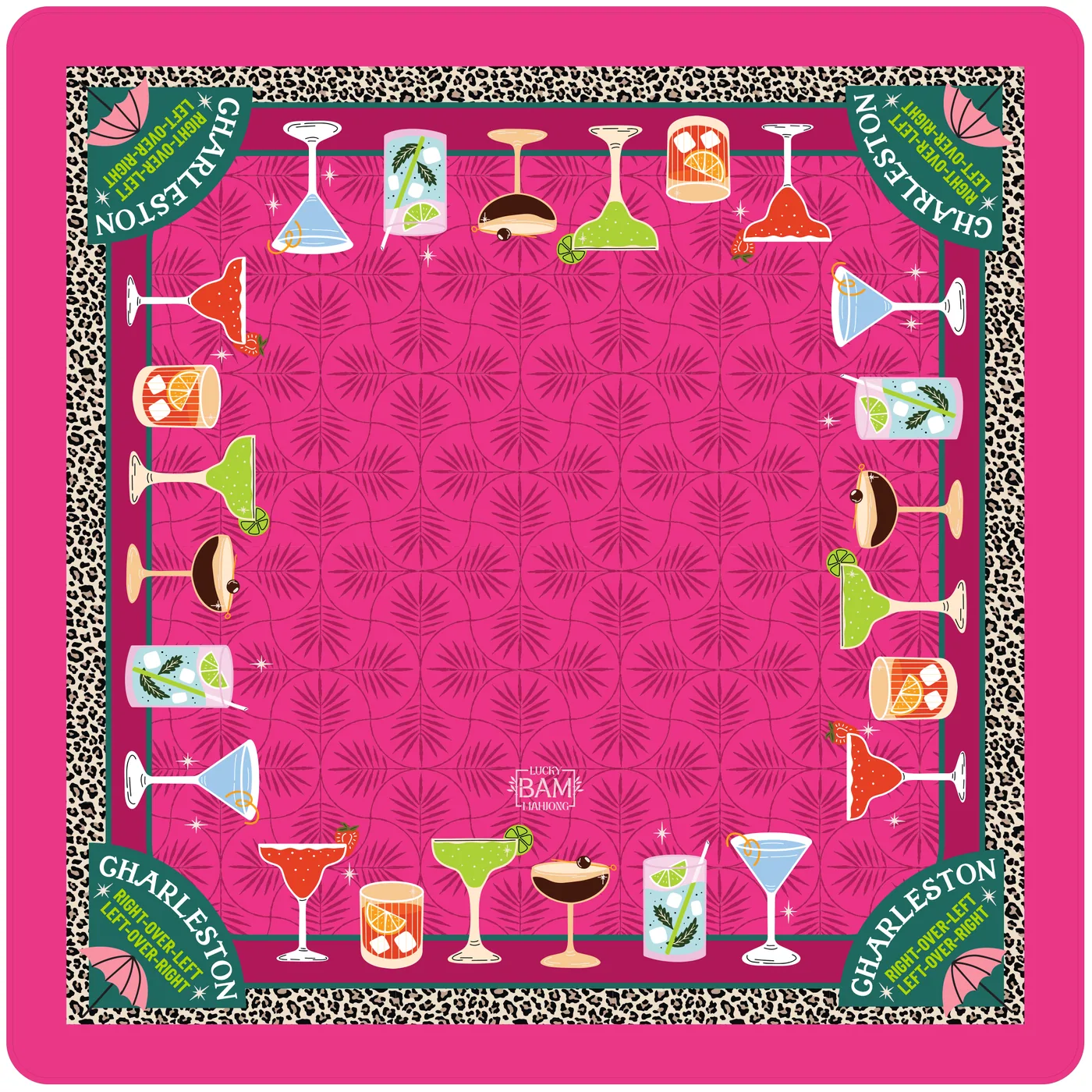The Cocktail Hour Premium Mahjong Mat