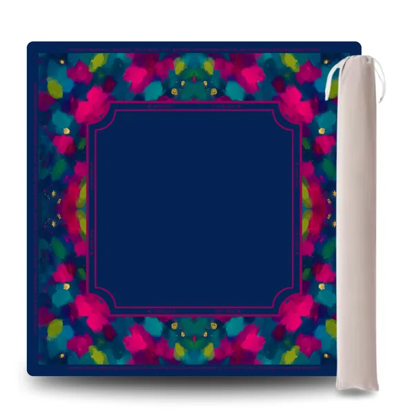 The Caroline in Navy Mahjong Mat