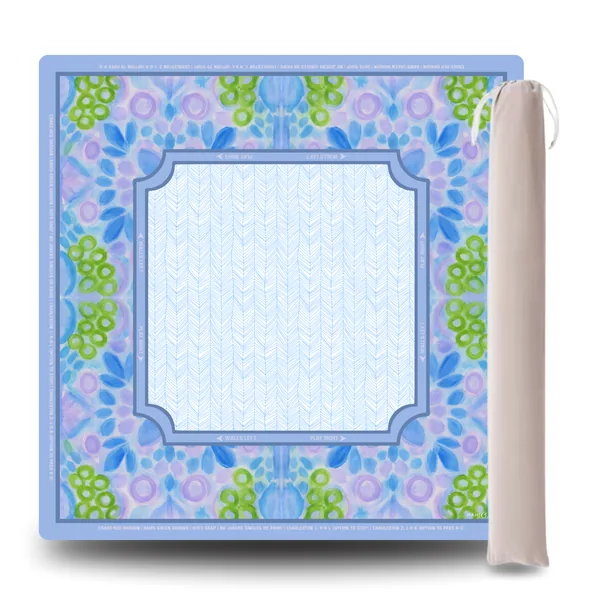 Sapphire Soirée Mahjong Mat
