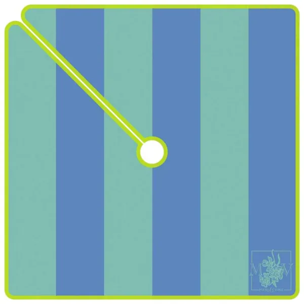 Shady Lady Umbrella Mat - Cabana Stripe Ocean