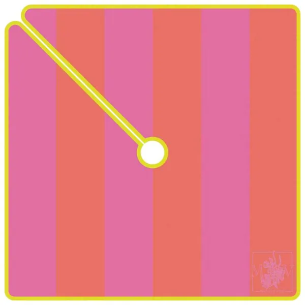 Shady Lady Umbrella Mat - Cabana Stripe Sunset